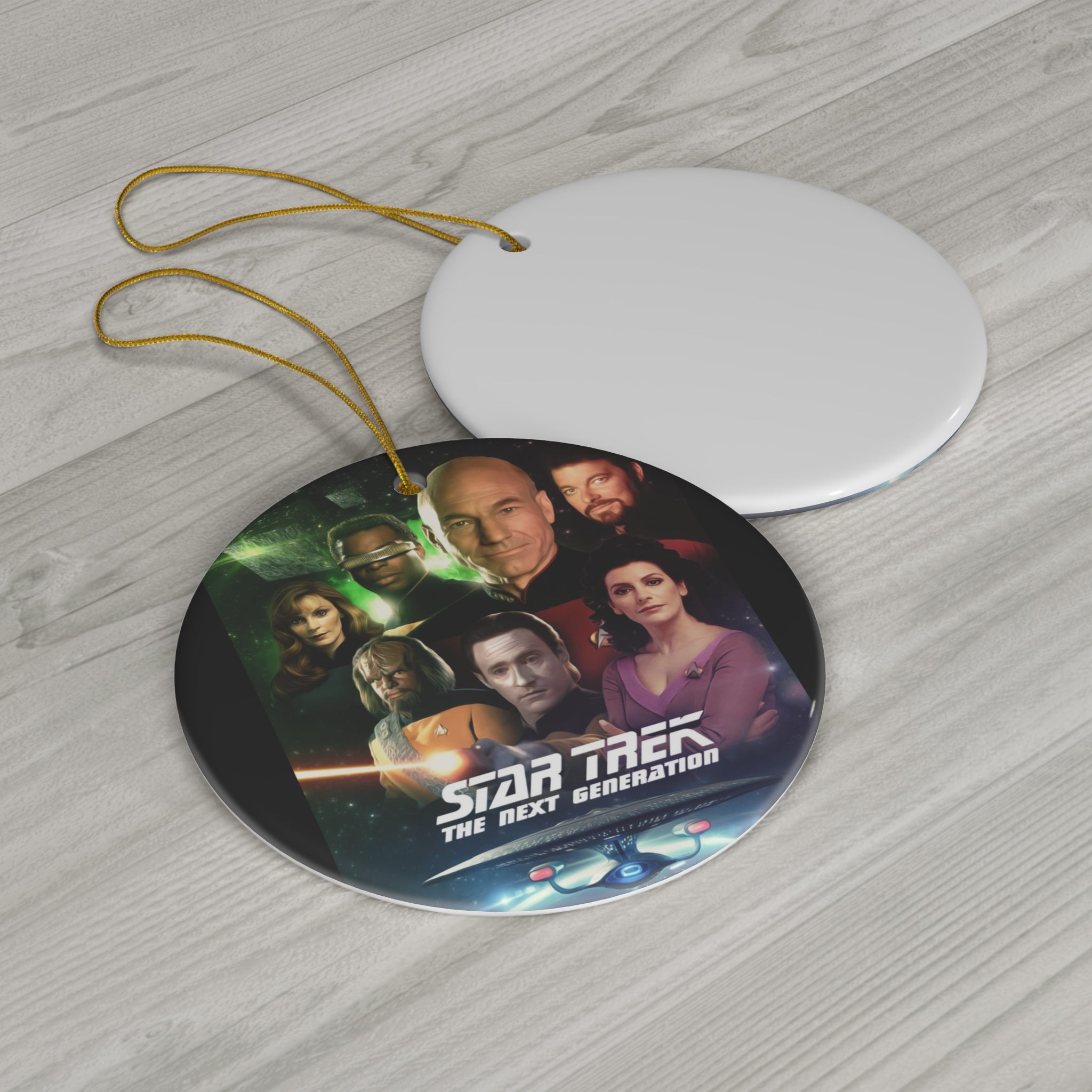 Star Trek The Next Generation- Ceramic Ornament, 4 Shapes - Creations by Chris and Carlos